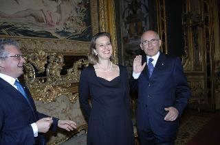 Il Presidente della Repubblica, al termine del settennato, cena con il Segretario generale ed i più stretti collaboratori