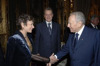 Il Presidente della Repubblica, al termine del settennato, cena con il Segretario generale ed i più stretti collaboratori