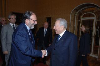 Saluto del Presidente della Repubblica ai giornalisti accreditati presso il Quirinale