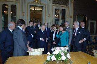 Saluto del Presidente della Repubblica ai giornalisti accreditati presso il Quirinale