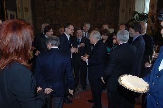 Saluto del Presidente della Repubblica ai giornalisti accreditati presso il Quirinale