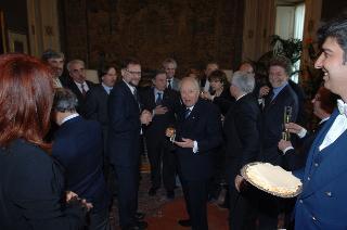 Saluto del Presidente della Repubblica ai giornalisti accreditati presso il Quirinale