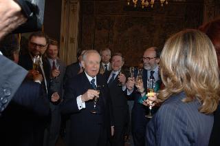 Saluto del Presidente della Repubblica ai giornalisti accreditati presso il Quirinale