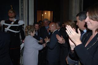 Carlo Azeglio Ciampi saluta il personale civile e militare del Segretariato Generale della Presidenza della Repubblica