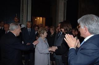 Carlo Azeglio Ciampi saluta il personale civile e militare del Segretariato Generale della Presidenza della Repubblica