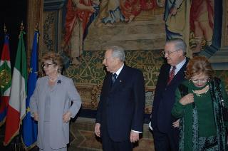 Carlo Azeglio Ciampi saluta il personale civile e militare del Segretariato Generale della Presidenza della Repubblica