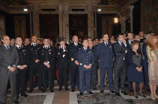 Carlo Azeglio Ciampi saluta il personale civile e militare del Segretariato Generale della Presidenza della Repubblica
