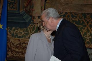 Carlo Azeglio Ciampi saluta il personale civile e militare del Segretariato Generale della Presidenza della Repubblica