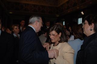 Carlo Azeglio Ciampi saluta il personale civile e militare del Segretariato Generale della Presidenza della Repubblica