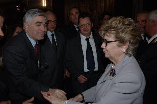 Carlo Azeglio Ciampi saluta il personale civile e militare del Segretariato Generale della Presidenza della Repubblica