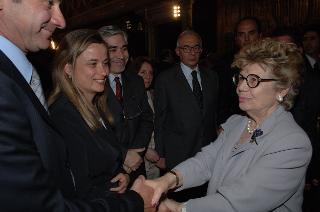Carlo Azeglio Ciampi saluta il personale civile e militare del Segretariato Generale della Presidenza della Repubblica