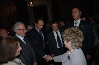Carlo Azeglio Ciampi saluta il personale civile e militare del Segretariato Generale della Presidenza della Repubblica