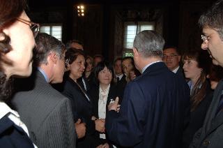 Carlo Azeglio Ciampi saluta il personale civile e militare del Segretariato Generale della Presidenza della Repubblica