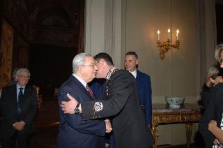 Carlo Azeglio Ciampi saluta il personale civile e militare del Segretariato Generale della Presidenza della Repubblica