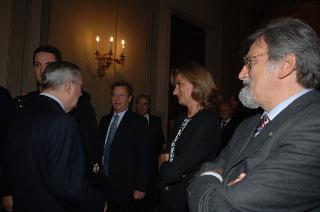 Carlo Azeglio Ciampi saluta il personale civile e militare del Segretariato Generale della Presidenza della Repubblica
