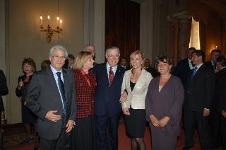 Carlo Azeglio Ciampi saluta il personale civile e militare del Segretariato Generale della Presidenza della Repubblica