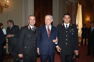 Carlo Azeglio Ciampi saluta il personale civile e militare del Segretariato Generale della Presidenza della Repubblica