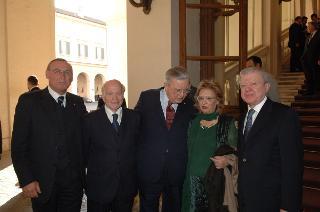 Carlo Azeglio Ciampi saluta il personale civile e militare del Segretariato Generale della Presidenza della Repubblica