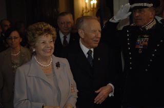 Carlo Azeglio Ciampi saluta il personale civile e militare del Segretariato Generale della Presidenza della Repubblica