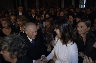 Carlo Azeglio Ciampi saluta il personale civile e militare del Segretariato Generale della Presidenza della Repubblica