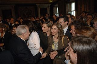 Carlo Azeglio Ciampi saluta il personale civile e militare del Segretariato Generale della Presidenza della Repubblica