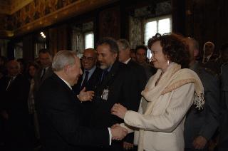 Carlo Azeglio Ciampi saluta il personale civile e militare del Segretariato Generale della Presidenza della Repubblica