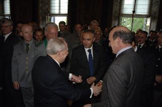 Carlo Azeglio Ciampi saluta il personale civile e militare del Segretariato Generale della Presidenza della Repubblica