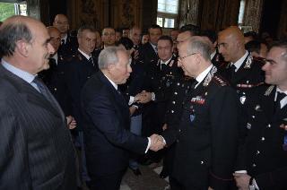Carlo Azeglio Ciampi saluta il personale civile e militare del Segretariato Generale della Presidenza della Repubblica