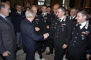 Carlo Azeglio Ciampi saluta il personale civile e militare del Segretariato Generale della Presidenza della Repubblica