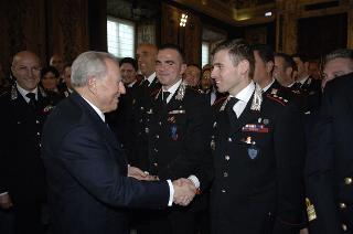 Carlo Azeglio Ciampi saluta il personale civile e militare del Segretariato Generale della Presidenza della Repubblica