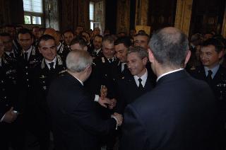 Carlo Azeglio Ciampi saluta il personale civile e militare del Segretariato Generale della Presidenza della Repubblica