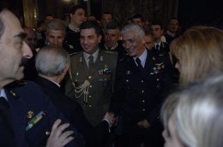 Carlo Azeglio Ciampi saluta il personale civile e militare del Segretariato Generale della Presidenza della Repubblica