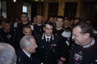 Carlo Azeglio Ciampi saluta il personale civile e militare del Segretariato Generale della Presidenza della Repubblica
