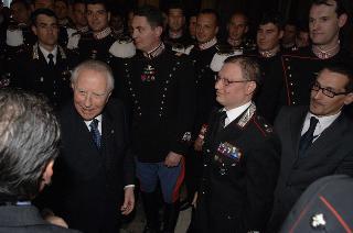Carlo Azeglio Ciampi saluta il personale civile e militare del Segretariato Generale della Presidenza della Repubblica