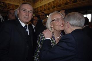 Carlo Azeglio Ciampi saluta il personale civile e militare del Segretariato Generale della Presidenza della Repubblica