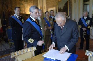 Il Presidente della Repubblica prende congedo dai vertici delle Forze Armate