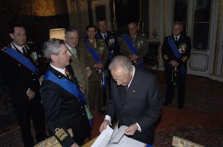 Il Presidente della Repubblica prende congedo dai vertici delle Forze Armate