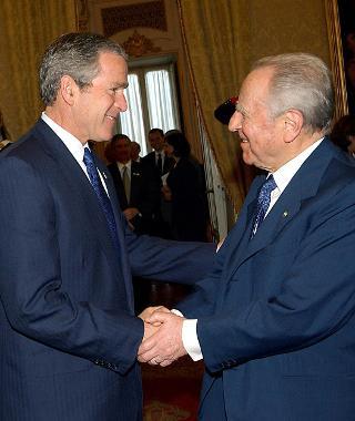 Incontro con il Presidente degli Stati Uniti d'America, George W. Bush