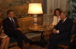 Incontro con il Presidente degli Stati Uniti d'America, George W. Bush