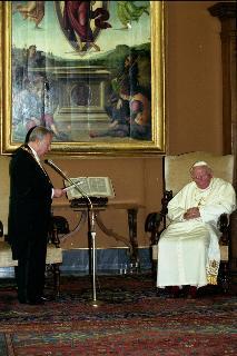 Visita ufficiale del Presidente della Repubblica alla Santa Sede. Il Presidente Ciampi incontra Sua Santità Giovanni Paolo II