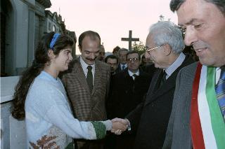 Visita del Presidente della Repubblica Francesco Cossiga alla città di Cairo Montenotte e Savona