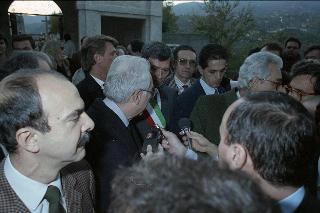 Visita del Presidente della Repubblica Francesco Cossiga alla città di Cairo Montenotte e Savona
