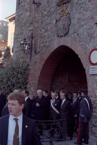 Visita del Presidente della Repubblica Francesco Cossiga alla città di Cairo Montenotte e Savona