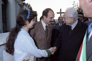 Visita del Presidente della Repubblica Francesco Cossiga alla città di Cairo Montenotte e Savona
