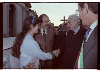 Visita del Presidente della Repubblica Francesco Cossiga alla città di Cairo Montenotte e Savona