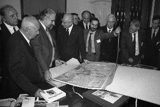 Visita del Presidente della Repubblica Francesco Cossiga alla città  di Genova
