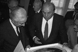 Visita del Presidente della Repubblica Francesco Cossiga alla città  di Genova