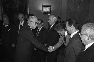 Visita del Presidente della Repubblica Francesco Cossiga alla città  di Genova