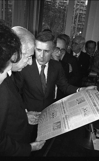 Visita del Presidente della Repubblica Francesco Cossiga alla città  di Genova