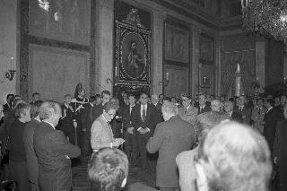 Visita del Presidente della Repubblica Francesco Cossiga alla città  di Genova